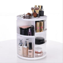 Load image into Gallery viewer, 360-degree Rotating Makeup Organizer Box Brush Holder Jewelry Organizer Case Jewelry Makeup Cosmetic Storage Box
