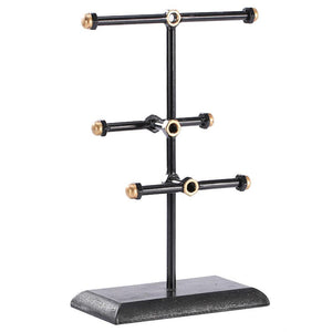 #COP3637 Metal Triple T-Bar Jewelry Display and Organizer Stand