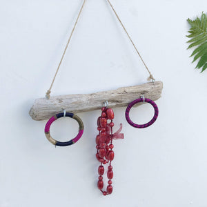 Wall Necklace Holder Jewelry Hanger Organizer Deer Rack Driftwood Hanging Display sku614956996