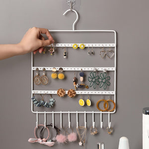 JTO 10 Hook Wall Earring Jewelry Organizer Earring Organizer Hanging Holder Necklace Display Stand Rack Holder Rack Jewelry Hanger