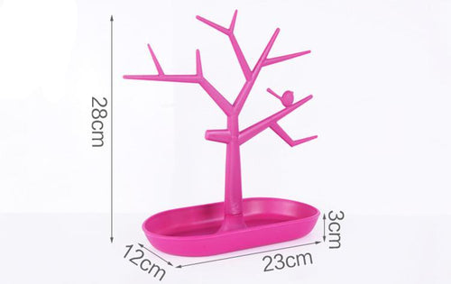 Plastic Bird Tree Jewelry organizer On Sale