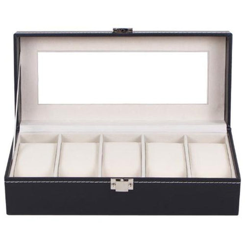 FANALA 2/3/5/6 Grids Watch Box PU Leather Watches Display Storage Jewelry Organizer Watch Case WristWatch Boite Montre Caja Relo